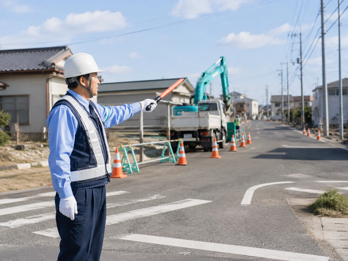 交通誘導警備の現場イメージ