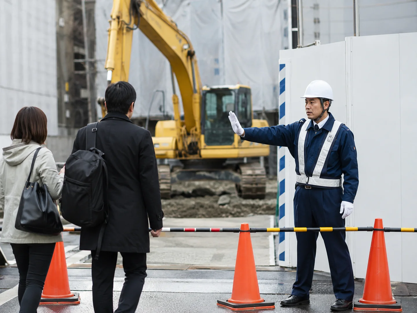 現場周辺の安全確認